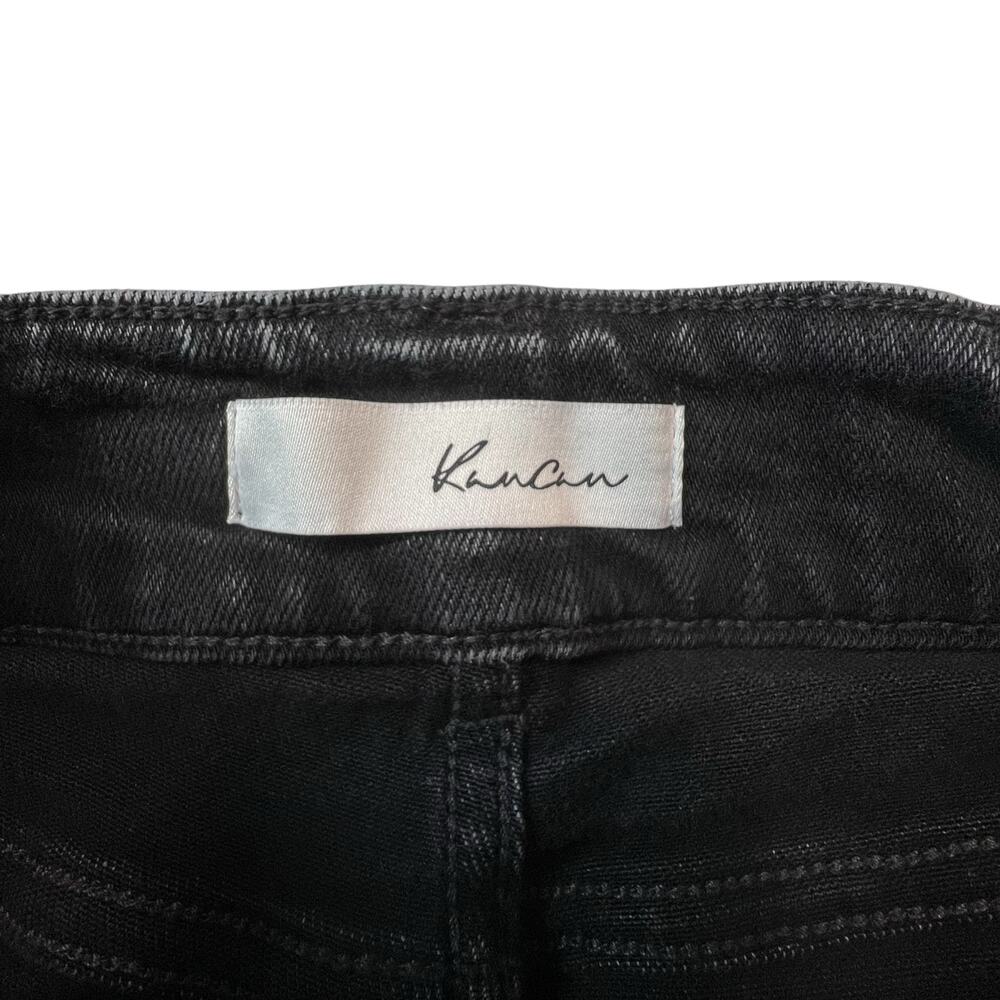KanCan Skinny Jeans 11/29 Black Wash Women’s Raw Hem Soft Stretch Denim - Picture 4 of 11